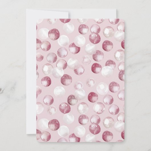 Invitation Anniversaire du Cupcake rose (Dos)