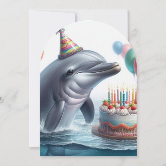 Invitation Anniversaire du dauphin (Devant)