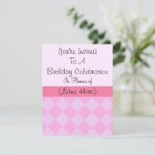 Invitation Anniversaire du diamant rose (Debout devant)