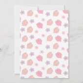 Invitation Anniversaire du Dinosaure Boho Rose (Dos)