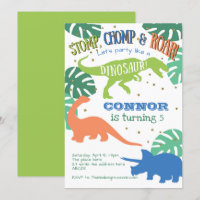 Anniversaire du dinosaure, Vert, Bleu, Anniversair