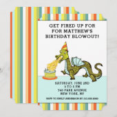 Invitation Anniversaire du dragon (Devant / Derrière)