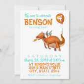 Invitation Anniversaire du dragon (Devant)