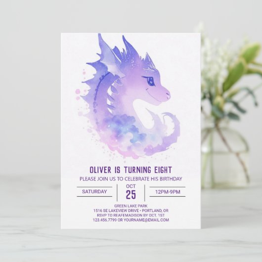 Invitation Anniversaire du dragon (Debout devant)