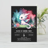 Invitation Anniversaire du dragon enchanté (Debout devant)