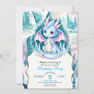 Invitation Anniversaire du dragon lunaire pour enfants