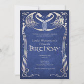 Invitation Anniversaire du dragon viking celtique (Devant)