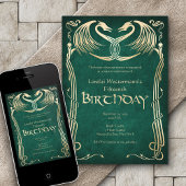 Invitation Anniversaire du dragon viking celtique