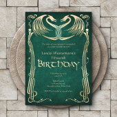 Invitation Anniversaire du dragon viking celtique