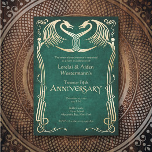 Invitation Anniversaire du dragon viking celtique