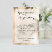 Invitation Anniversaire du feuillage ombragé (Debout devant)