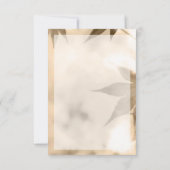 Invitation Anniversaire du feuillage ombragé (Dos)