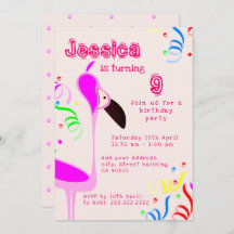 Anniversaire du Flamant rose rose