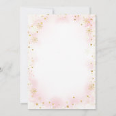 Invitation Anniversaire du flocon de neige de l'hiver de la B (Dos)