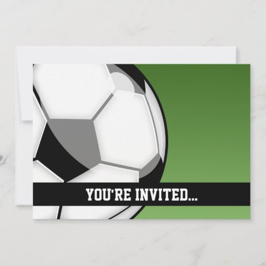 Invitation Anniversaire du football (Devant)