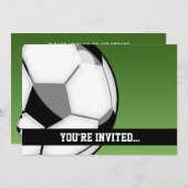 Invitation Anniversaire du football (Devant / Derrière)