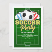 Invitation Anniversaire du football (Devant)