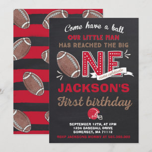 Invitation Anniversaire du football d'invitation