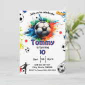 Invitation Anniversaire du football - Objectif du football An (Debout devant)