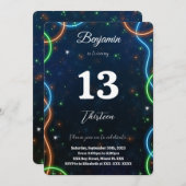 Invitation Anniversaire du garçon modifiable (Devant / Derrière)