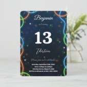 Invitation Anniversaire du garçon modifiable (Debout devant)