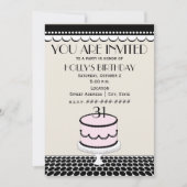 Invitation Anniversaire du gâteau Classka Dot (Devant)