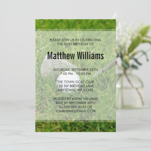Invitation Anniversaire du golf (Debout devant)