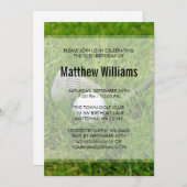 Invitation Anniversaire du golf (Devant / Derrière)