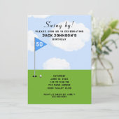 Invitation Anniversaire Du Golf À Thème (Debout devant)