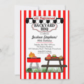 Invitation Anniversaire du Jardin BBQ (Devant)