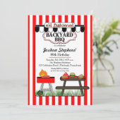 Invitation Anniversaire du Jardin BBQ (Debout devant)