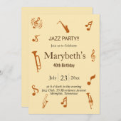 Invitation Anniversaire du Jazz super (Devant / Derrière)