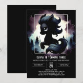 Invitation Anniversaire du joli cheval (Devant / Derrière)