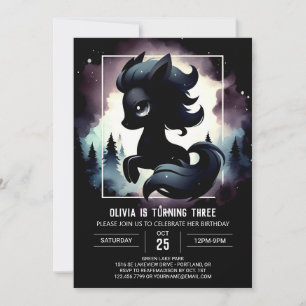 Invitation Anniversaire du joli cheval