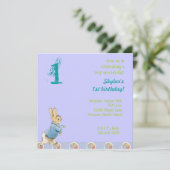 Invitation Anniversaire du lapin et de ses amis (Debout devant)