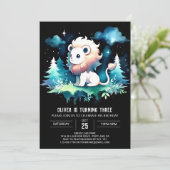 Invitation Anniversaire du lion boho enchanté (Debout devant)