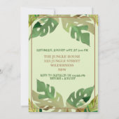 Invitation Anniversaire du lion de la Petite Jungle (Dos)