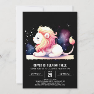 Invitation Anniversaire du lion magique