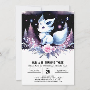 Invitation Anniversaire du loup d'Imaginaire moderne