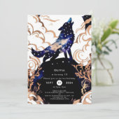 Invitation Anniversaire du loup enchanteur (Debout devant)