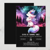 Invitation Anniversaire du Loup Numérique Fantaisiste (Devant / Derrière)