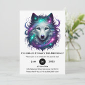 Invitation Anniversaire du loup Starlight (Debout devant)