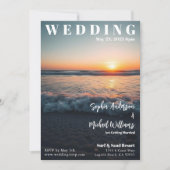 Invitation Anniversaire du Magazine Cover Beach (Devant)