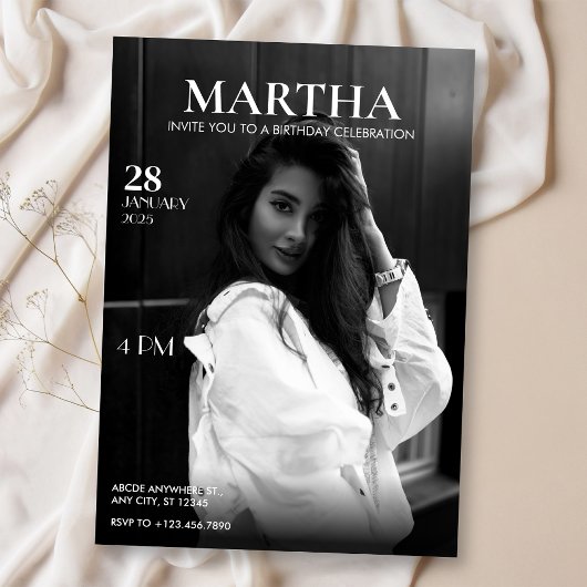 Invitation anniversaire du magazine Photo moderne