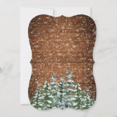 Invitation Anniversaire du Mariage de la forêt et du bois de (Dos)