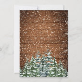 Invitation Anniversaire du Mariage du bois et de la forêt de  (Dos)