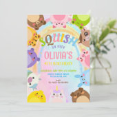 Invitation Anniversaire du mignon Squishmallow (Debout devant)