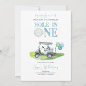 Invitation Anniversaire du mini-golf Hole-In-One (Devant)