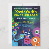 Invitation Anniversaire du Monstre Galactique (Devant)