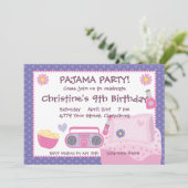 Invitation Anniversaire du Pajama Party (Debout devant)